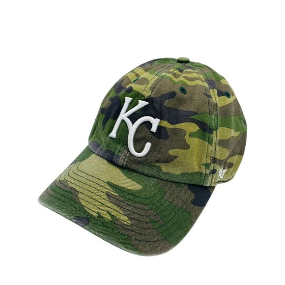 MLB ‘47 Brand Kansas City Royals Camouflage Strapback Hat - Picture 2 of 5
